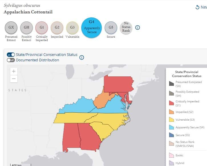 State Level Conservation Status - NatureServe