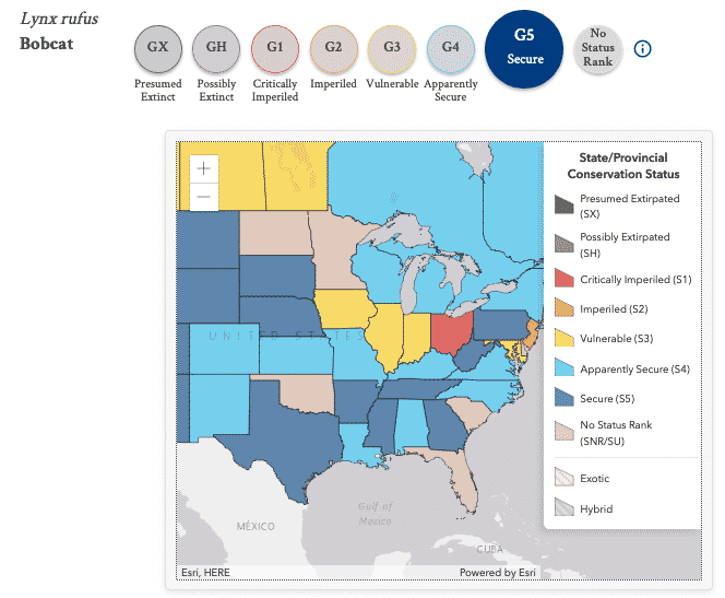 State Level Conservation Status - NatureServe