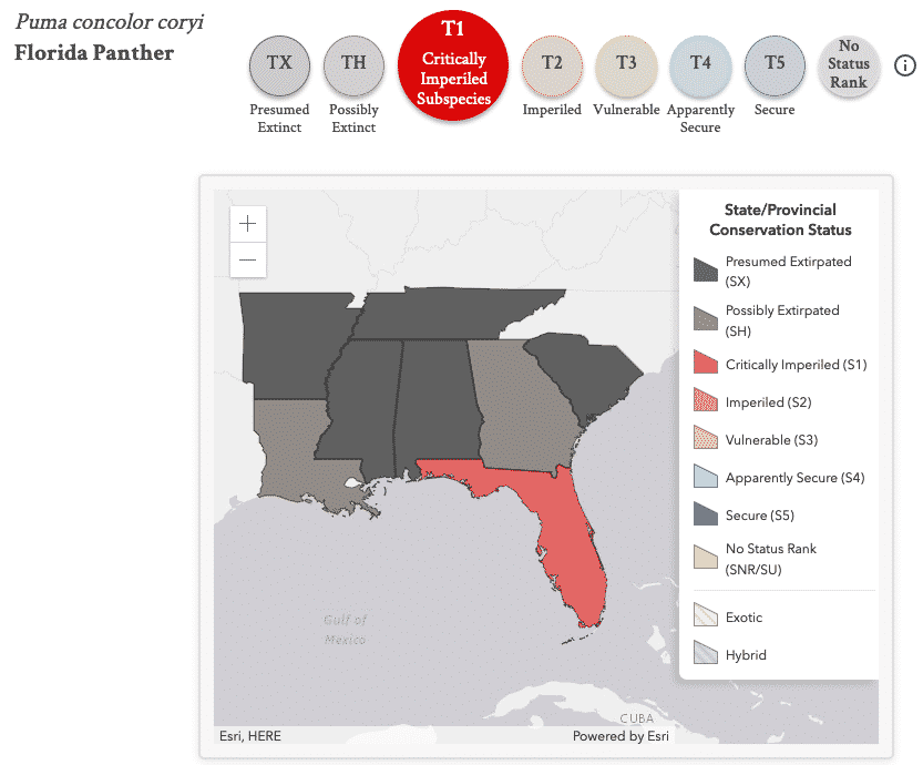 State Level Conservation Status - NatureServe