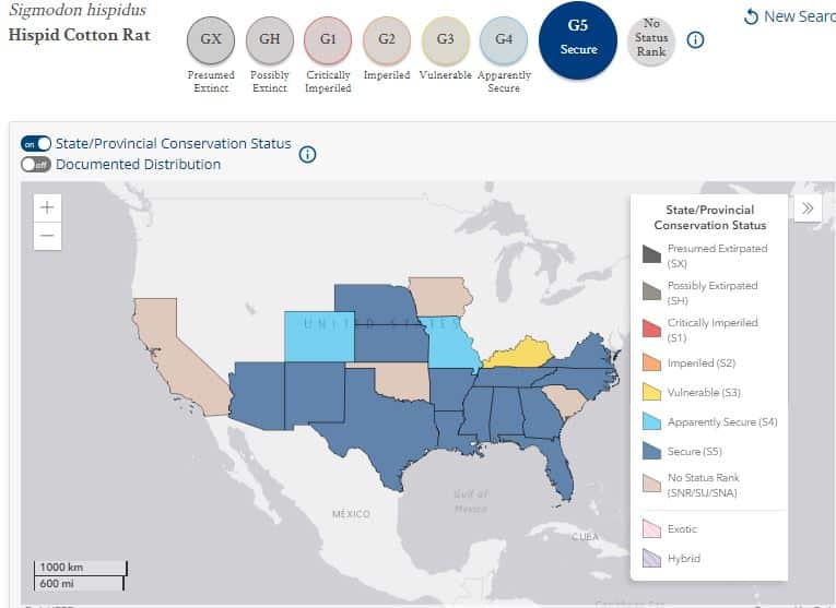 State Level Conservation Status - NatureServe