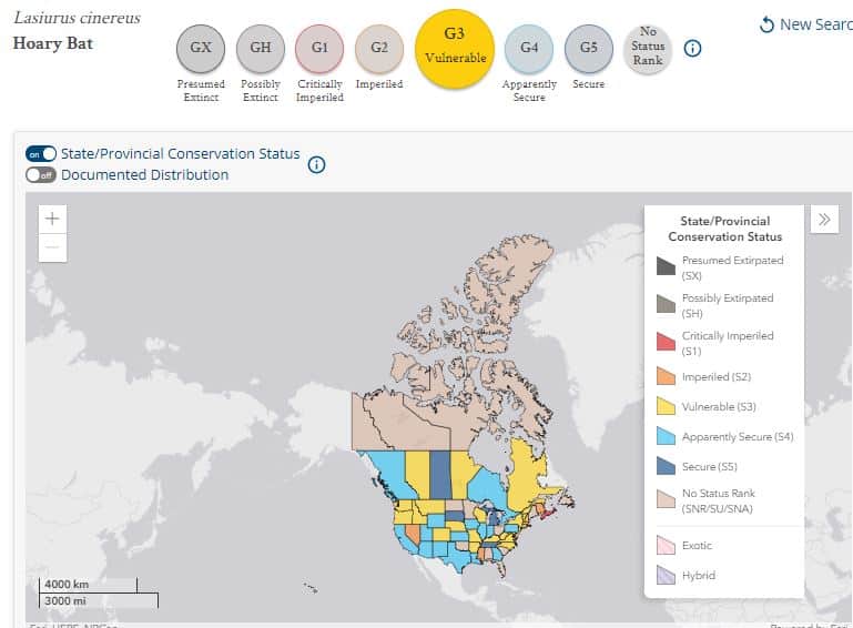State Level Conservation Status - NatureServe