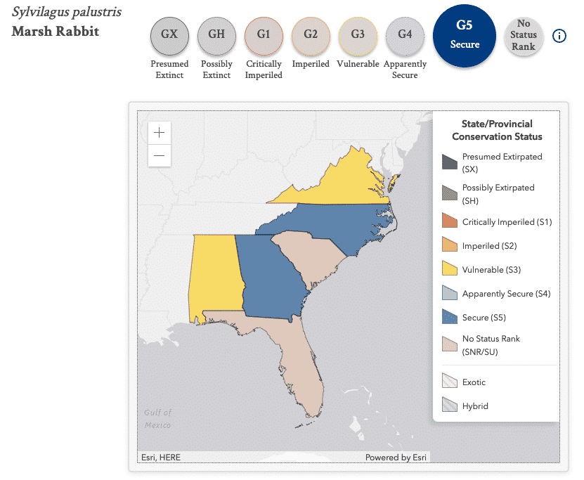 State Level Conservation Status - NatureServe