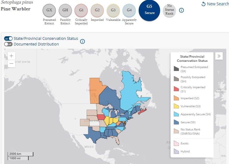 State Level Conservation Status - NatureServe