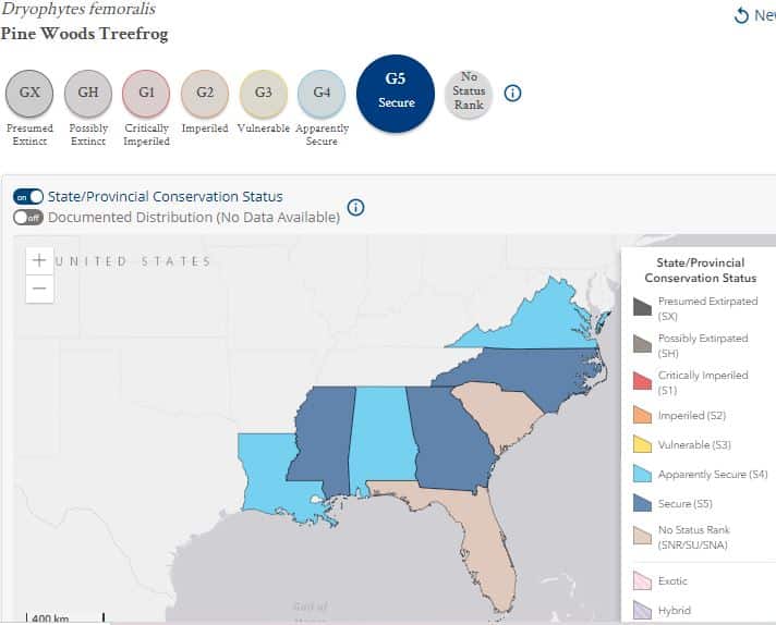 State Level Conservation Status - NatureServe